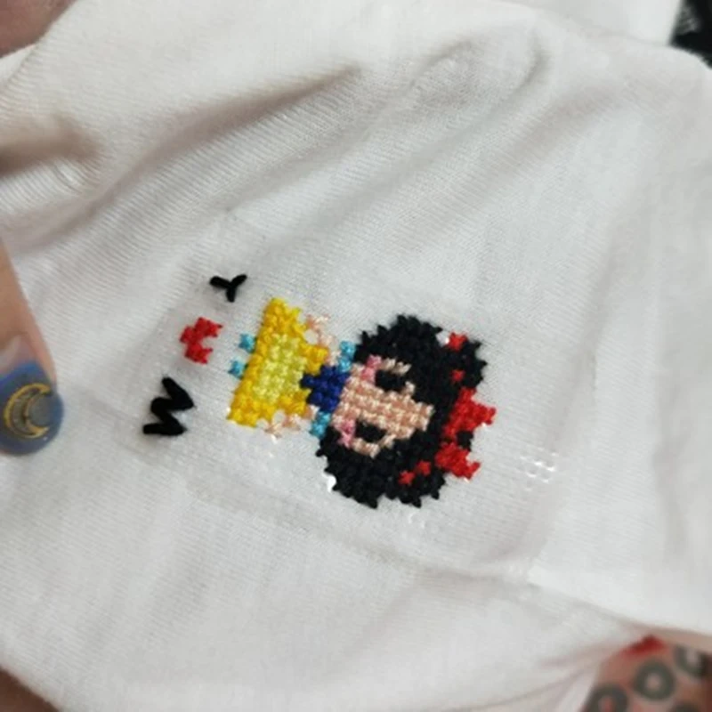 Water Soluble Canvas Magic Cloth 14CT Cross Stitch Fabric Disappear In Water DIY Handmade Needlework Canvas Embroidery Accessory