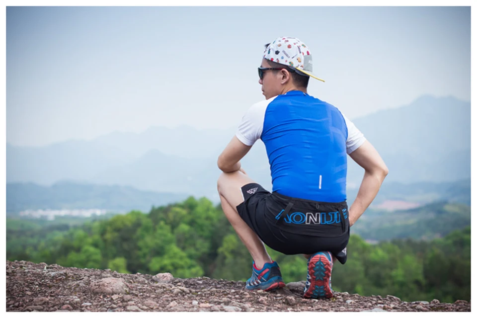 AONIJIE 4-way Stretch Hydration Running Belt Waist Pack Travel Money Bag Trail Marathon Gym Workout Fitness Mobile Phone Holder