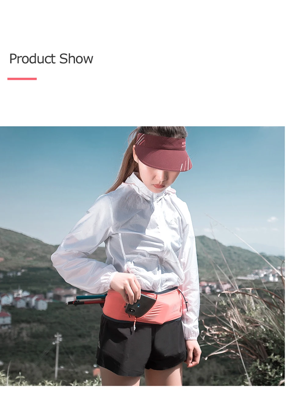 AONIJIE 4-way Stretch Hydration Running Belt Waist Pack Travel Money Bag Trail Marathon Gym Workout Fitness Mobile Phone Holder