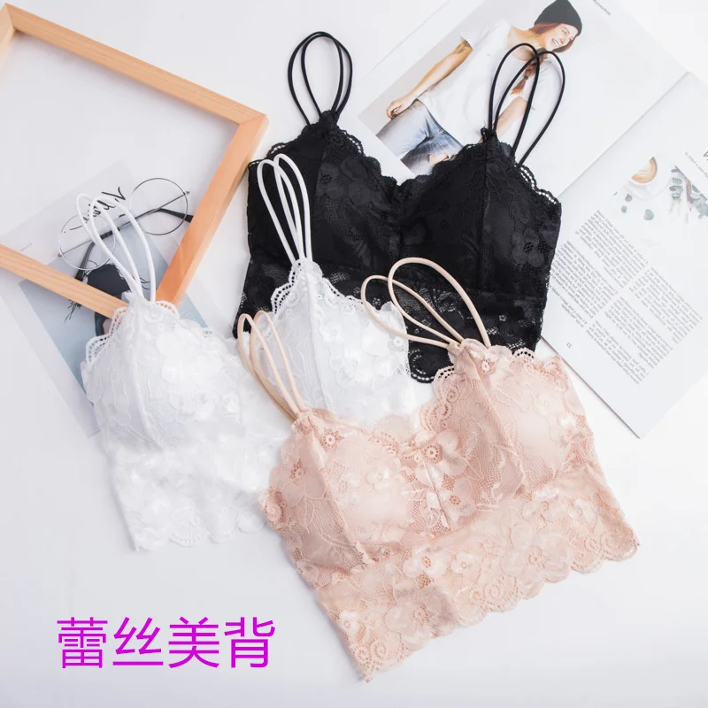 3D Sexy Lingerie Seamless Sport Bra U Type Top Bra Push Up Bralette Brassiere Women Underwear snowflake lace back bra wrap girls