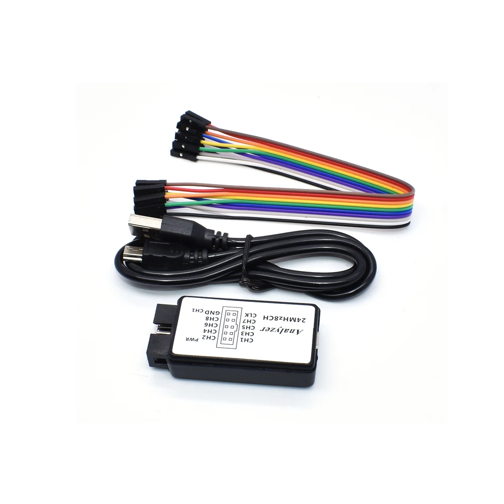 USB Logic Analyzer 24MHz 8 Channel 24M/seconds Logic Analyzer Debugger For ARM FPGA Logic Analyzer Logic 24M 8CH