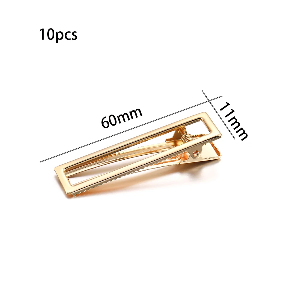 Barrettes Silicone Molds Metal Geometric Hair Clips Epoxy Resin Mold For DIY Resin Hairpin Crafts Jewelry Making Accessorires