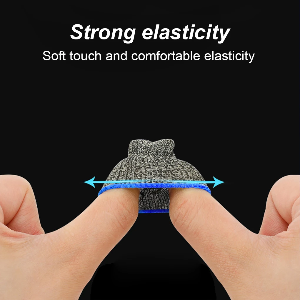 10pcs Mobile Game Fingertip Gloves for Gamer Sweatproof Anti-slip Touch Screen Finger Sleeve Breathable Gaming Fingertip Cover