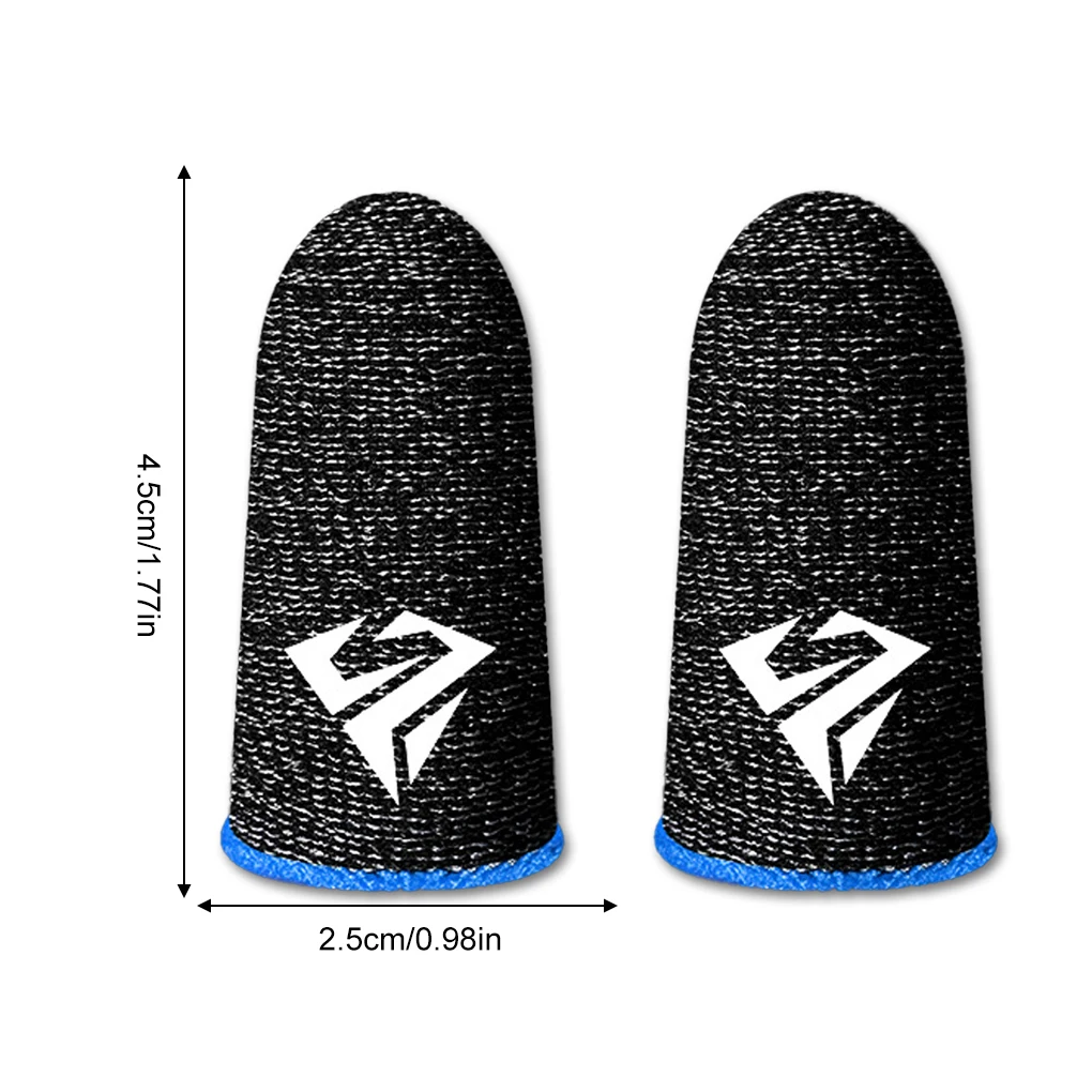10pcs Mobile Game Fingertip Gloves for Gamer Sweatproof Anti-slip Touch Screen Finger Sleeve Breathable Gaming Fingertip Cover