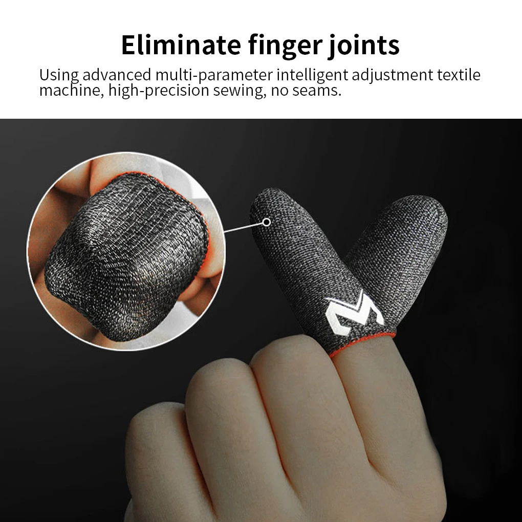 10pcs Mobile Game Fingertip Gloves for Gamer Sweatproof Anti-slip Touch Screen Finger Sleeve Breathable Gaming Fingertip Cover