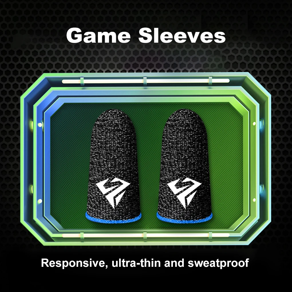 10pcs Mobile Game Fingertip Gloves for Gamer Sweatproof Anti-slip Touch Screen Finger Sleeve Breathable Gaming Fingertip Cover