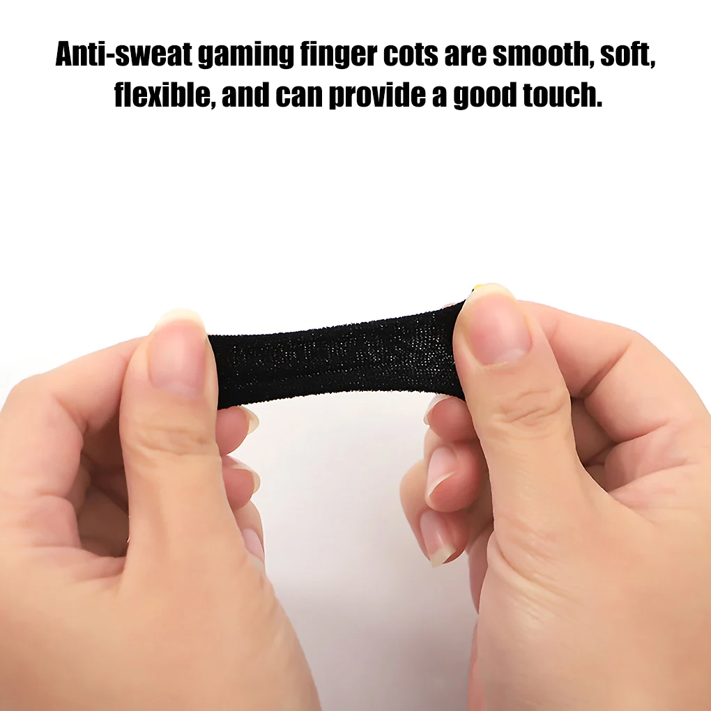10pcs Mobile Game Fingertip Gloves for Gamer Sweatproof Anti-slip Touch Screen Finger Sleeve Breathable Gaming Fingertip Cover