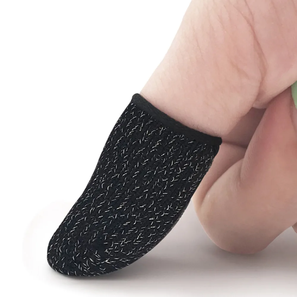 10pcs Mobile Game Fingertip Gloves for Gamer Sweatproof Anti-slip Touch Screen Finger Sleeve Breathable Gaming Fingertip Cover