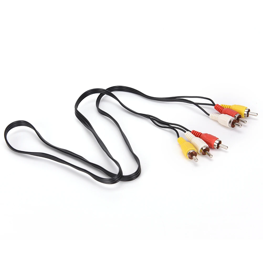 Hot 3 RCA Male to 3 RCA Male Composite Audio Video AV Cable Plug 1M Audio/Video Cables