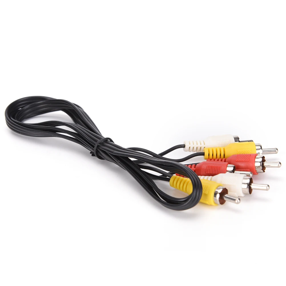 Hot 3 RCA Male to 3 RCA Male Composite Audio Video AV Cable Plug 1M Audio/Video Cables
