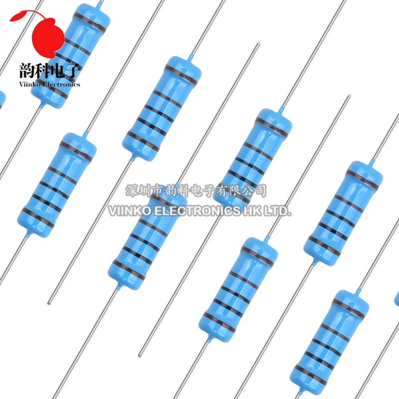 10pcs 3W Metal Film Resistor 1% 0.1R - 2.2M 2.2 10 100 150 220 270 330 470 1K 2.2K 4.7K 10K 15K 22K 47K 100K 220K 470K 1M ohm