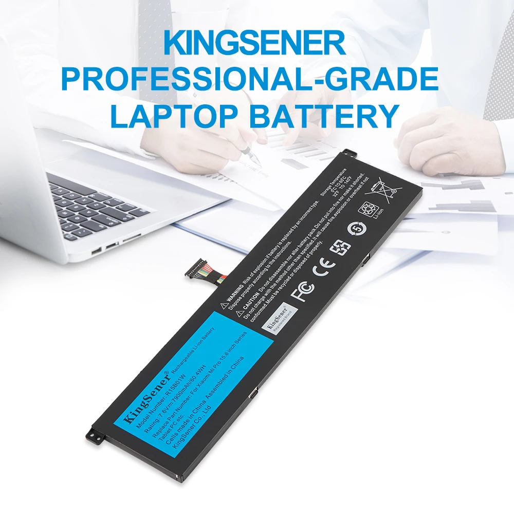 KingSener R15B01W Laptop Battery For Xiaomi Pro 15.6 Inch Series TM1701 171501-AQ TM1707 Notebook 7900mAh/60.4WH Free Tools