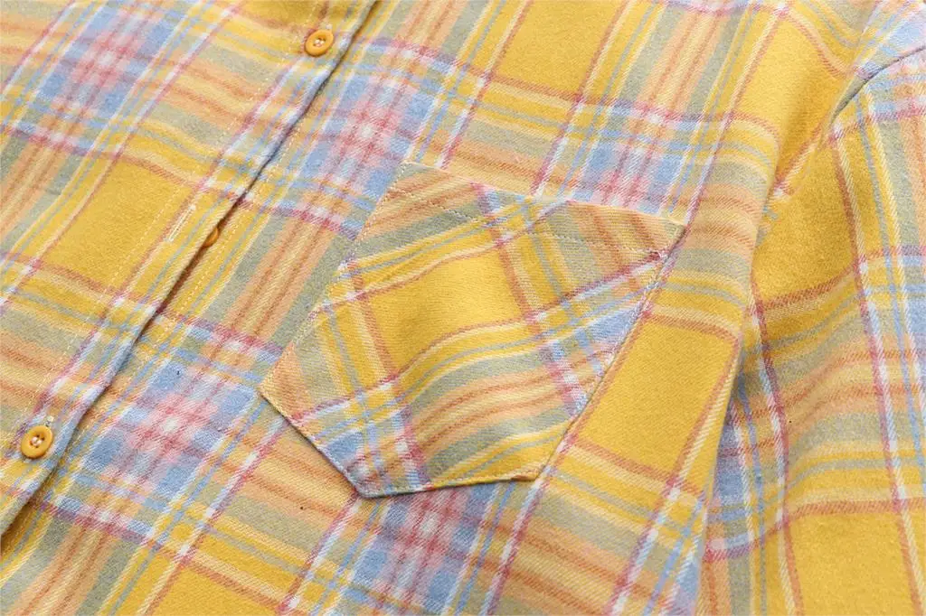 Elegant Design Style Plaid Shirt Women 2026 New Spring Autumn Casual Womens Blouses and Tops Ladies Loose Long Sleeve Blouse