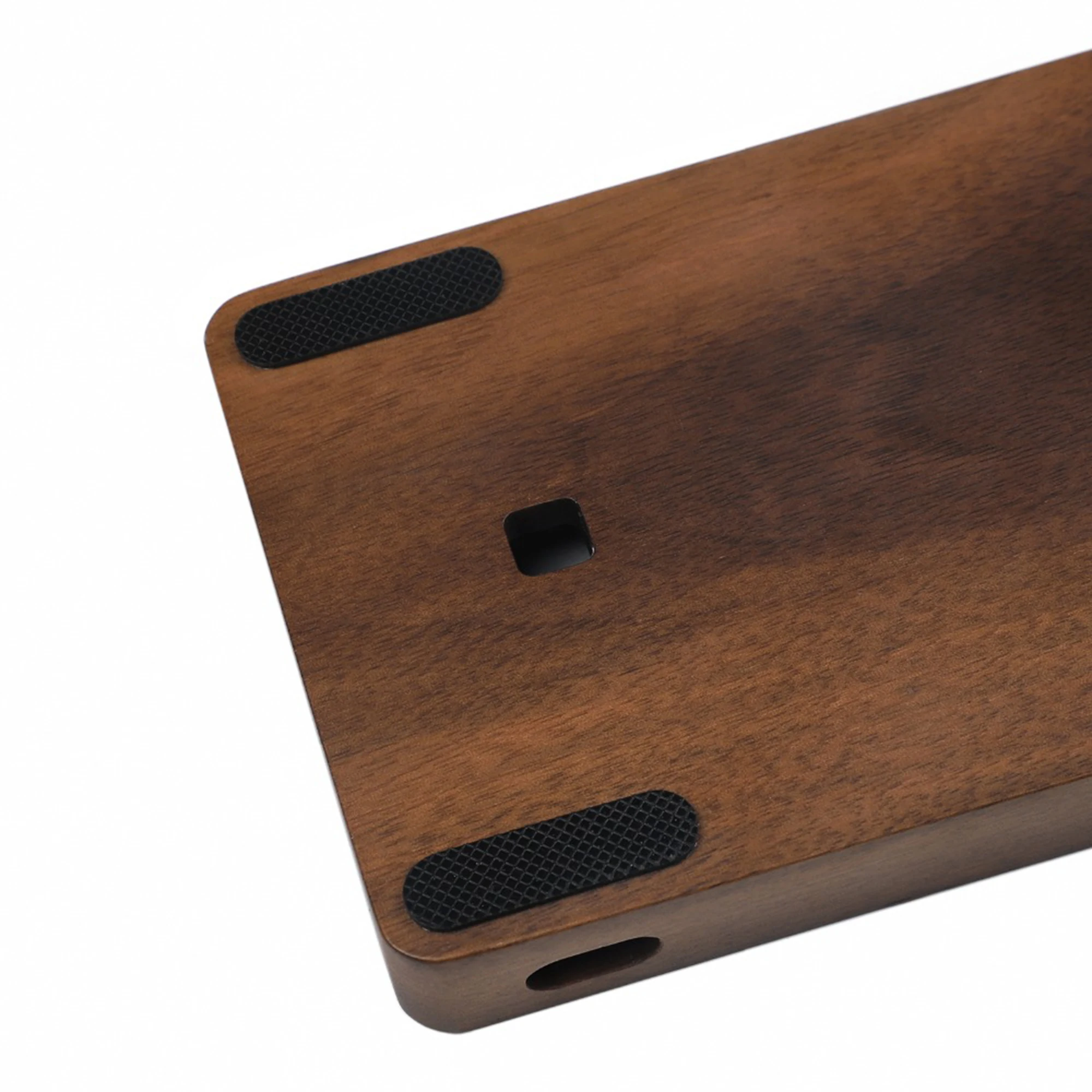 60- QMK VIA Kit 61 64 Rosewood Wooden Case PCB Wrist Rest Plate Kit For MX Mechanical Keyboard Poker Faceu 60 GH60 GK61 GK61X