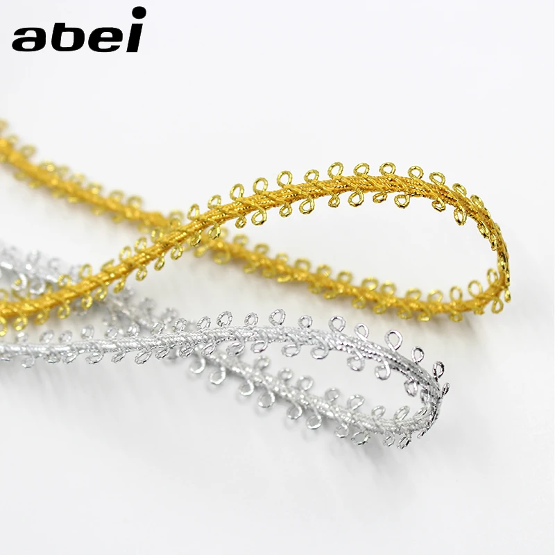 10Yards/lot Gold Silver Optional Lace Ribbon Cosplay Costume Performance Stage Decoratiove Lace DIY Headwear Accessories
