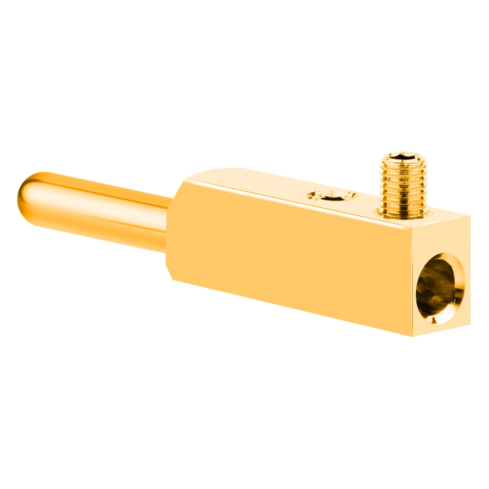 Monosaudio E102G/F102G Pure Copper 24k Gold Plated European Power Connector IEC Plug Connector Power Plug