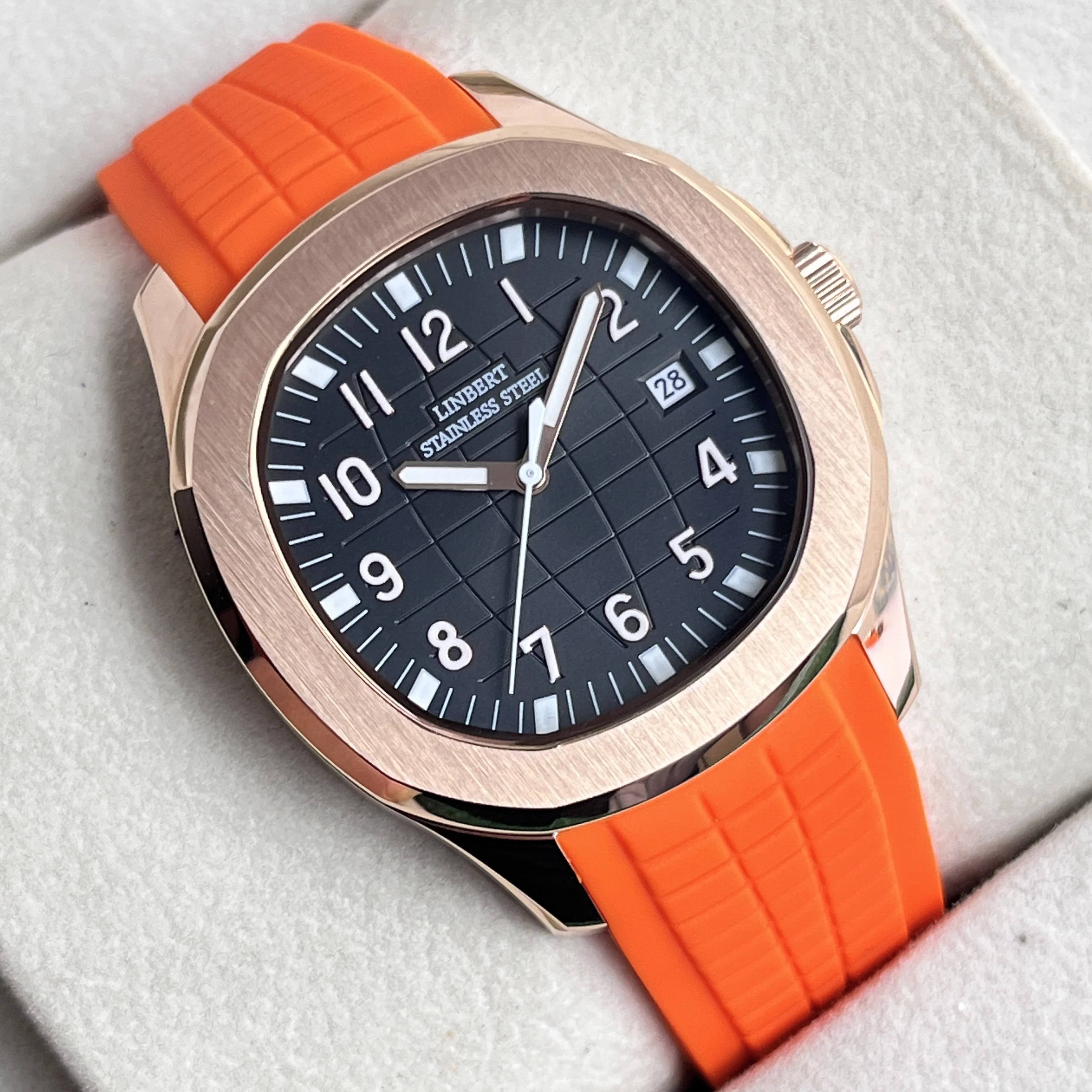 LIBERT Design New Luxury Men's Mechanical Watch Stainless Steel Digital Luminous Patek Top Brand Sapphire Glass Watch Reloj Hom
