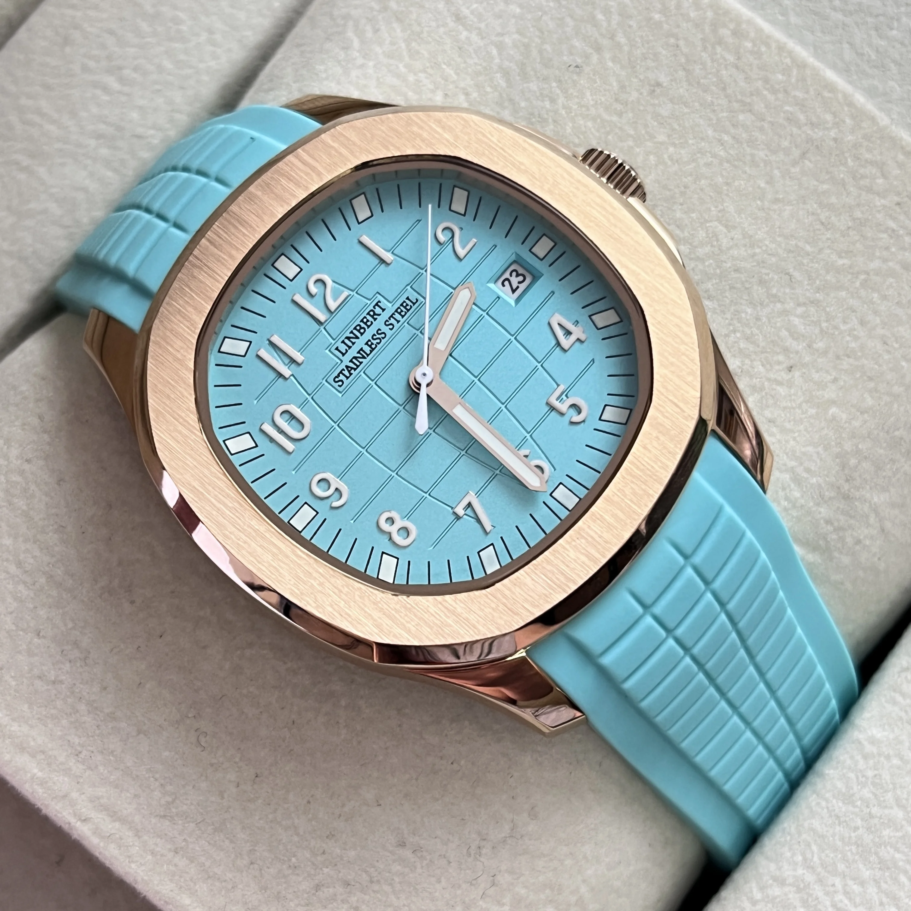 LIBERT Design New Luxury Men's Mechanical Watch Stainless Steel Digital Luminous Patek Top Brand Sapphire Glass Watch Reloj Hom