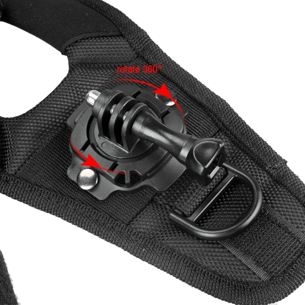 Glove Wrist Band 360 Degree Swivel Rotation Hand Strap Belt Tripod Mount for GoPro Xiaomi Yi OSMO MAX SJCAM SJ4000 SJ5000 Camera