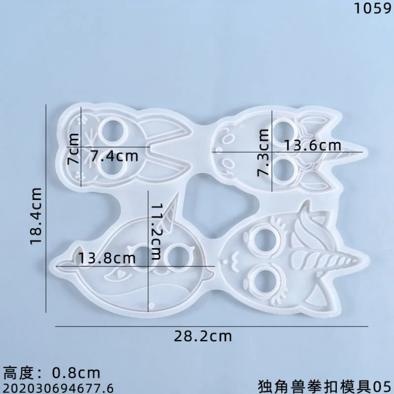 Transparent Silicone Mould Resin Decorative Craft DIY Christmas Owl Cat Pendant Self-defense Keychain Mold Epoxy Resin Molds for