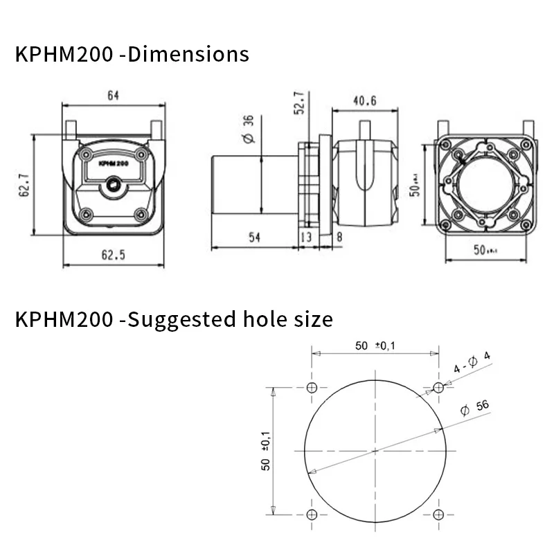 Kamoer KPHM400/KPHM200 Peristaltic Pump 200~400ml/min DC Motor Dosing Pump Cost-effective Self-priming Pump for Dispensing