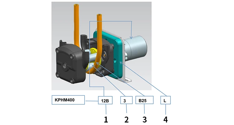 Kamoer KPHM400/KPHM200 Peristaltic Pump 200~400ml/min DC Motor Dosing Pump Cost-effective Self-priming Pump for Dispensing