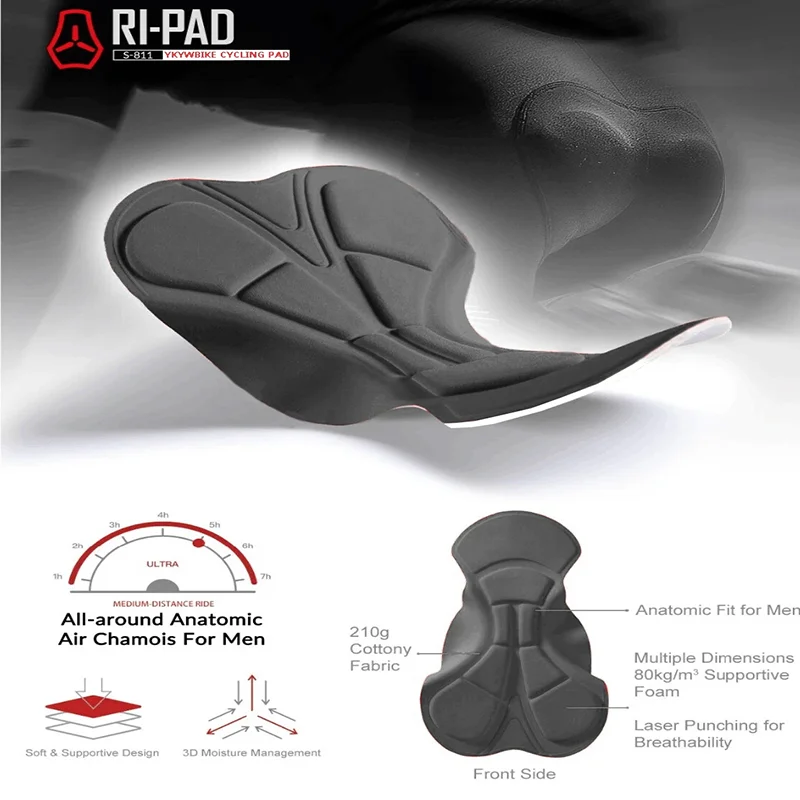 YKYWBIKE Cycling Bib Trousers Winter Thermal Mountain Bike Long Pants Breathable Bicycle Tights 3D Gel Pad Shorts Keep Warm
