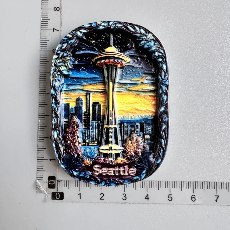 USA Fridge Magnet Boston Tourist Souvenirs Baseball Gloves Alaska Hawaii Seattle Yellow stone Collection Gifts Home Decoration