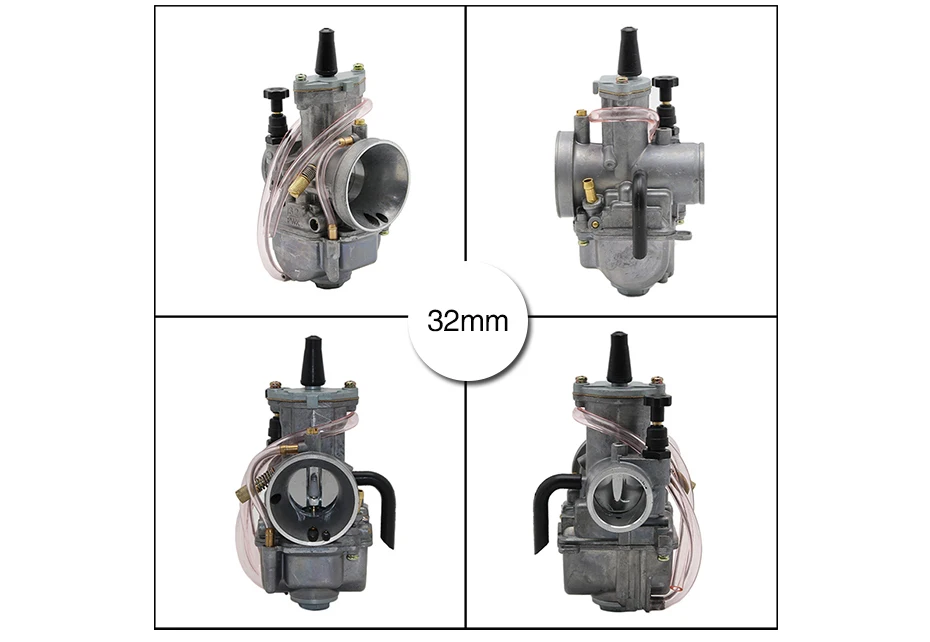 Sclmotos- PWK 21 24 26 28 30 32 34mm KEIHI KOSO Carburetor Carb With Power Jet 2T 4T For Yamaha For Kawasaki Cafe Racer Moped