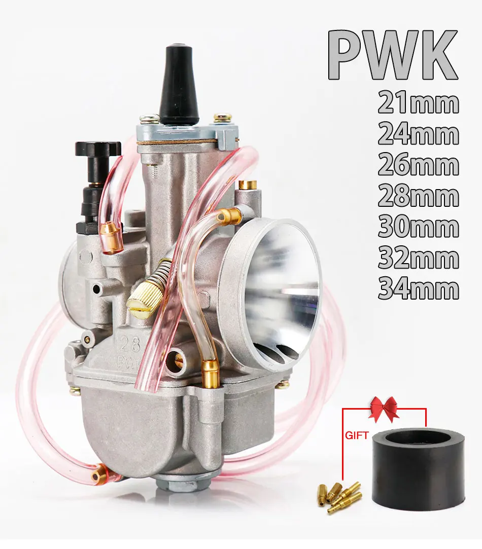 Sclmotos- PWK 21 24 26 28 30 32 34mm KEIHI KOSO Carburetor Carb With Power Jet 2T 4T For Yamaha For Kawasaki Cafe Racer Moped