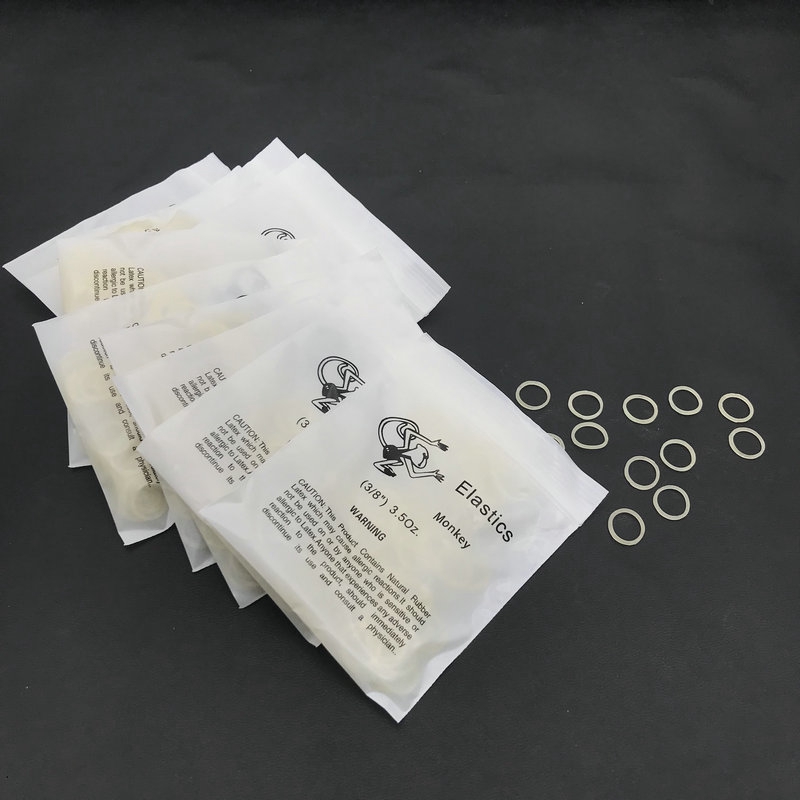 10packs/1000pcs Dental Elastic Rubber Bands 3.5oz Orthodontic Braces bands