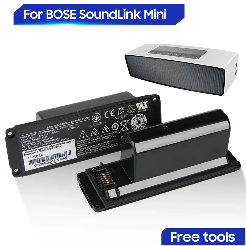 High-Quality Replacement Battery For BOSE SoundLink Mini I Bluetooth 061386 061385 061384 063404 063287 Li-ion Batteries 2230mAh