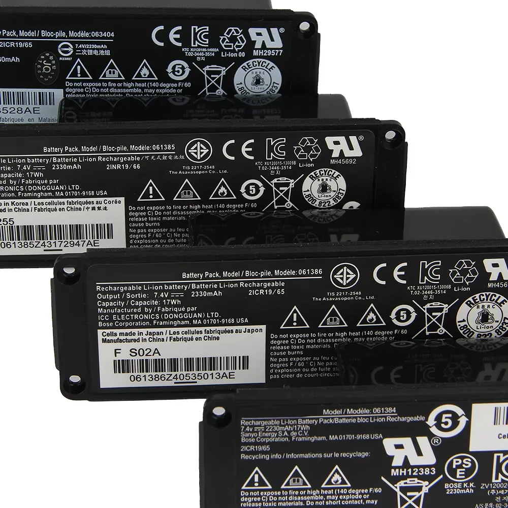 High-Quality Replacement Battery For BOSE SoundLink Mini I Bluetooth 061386 061385 061384 063404 063287 Li-ion Batteries 2230mAh