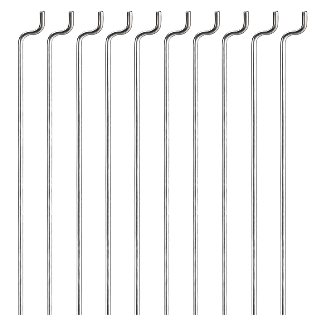 10pcs 1mm Diameter 80/180/300/400mm Total Length Steel Z Pull/Push Rods Parts Tools for RC Airplane Plane Boat Replacement