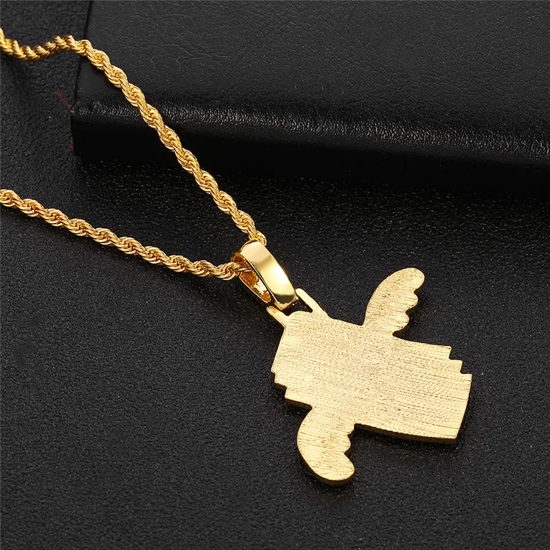 Flying Money Necklace Wings Cash Pendant Men's Jewelry Punk Hip Hop Rock Style Rap Dancer Handsome Guy Accessories Cool Gifts