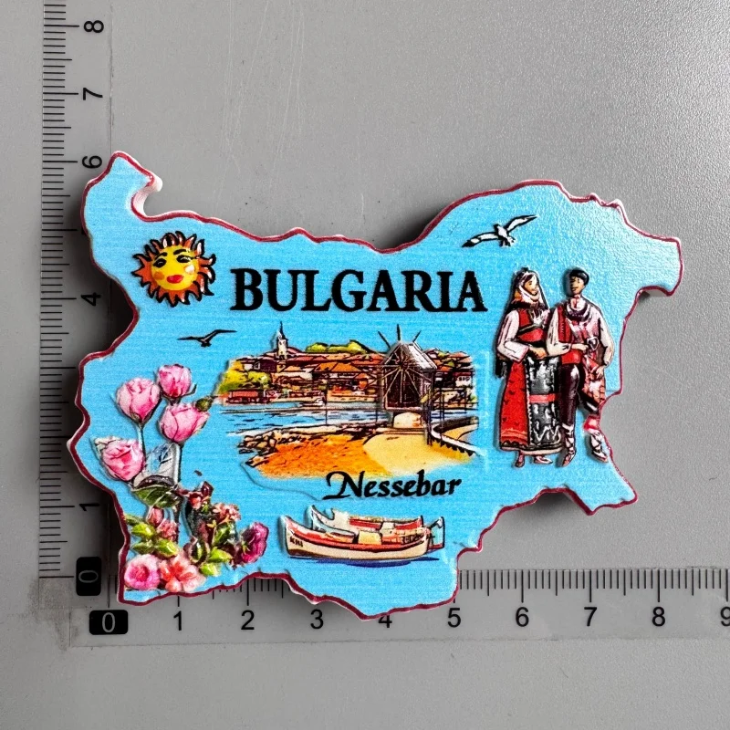 Europe Monaco Bulgaria Fridge Magnet Tourist Souvenir Refrigerator Magnets Sticker Imanes Para El Refrigerador Home Decor
