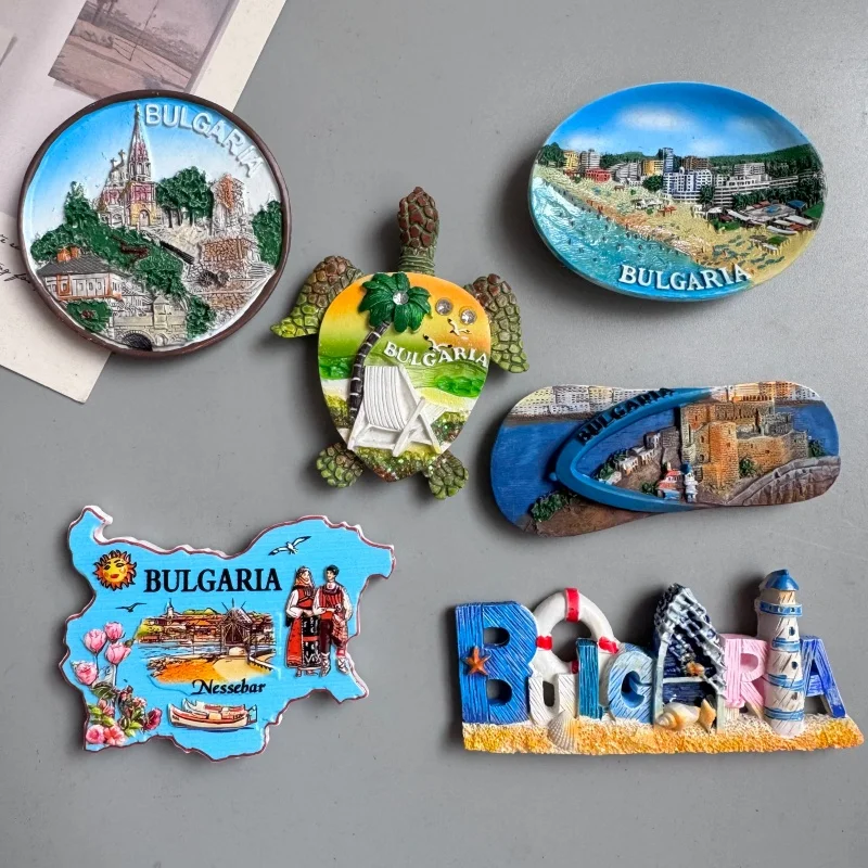 Europe Monaco Bulgaria Fridge Magnet Tourist Souvenir Refrigerator Magnets Sticker Imanes Para El Refrigerador Home Decor