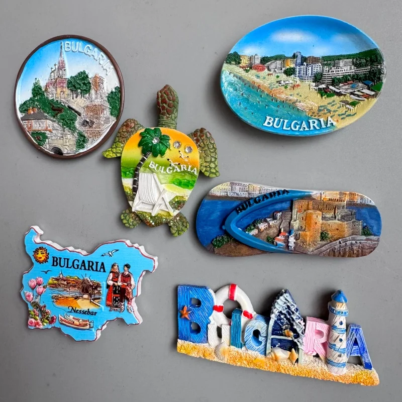 Europe Monaco Bulgaria Fridge Magnet Tourist Souvenir Refrigerator Magnets Sticker Imanes Para El Refrigerador Home Decor