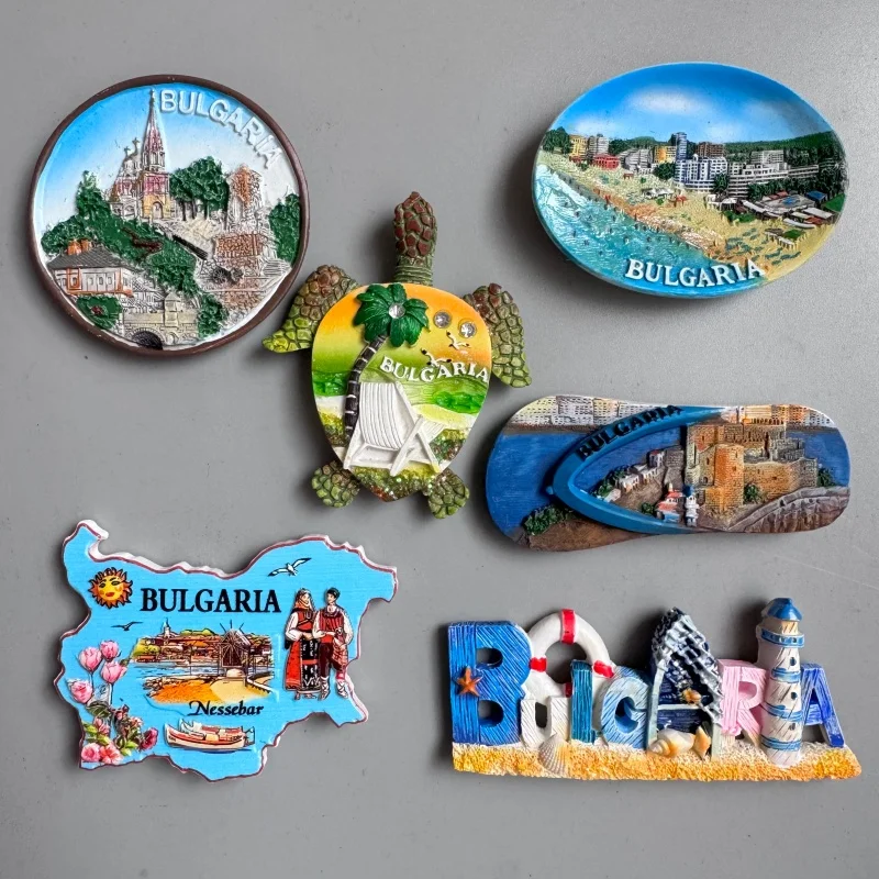Europe Monaco Bulgaria Fridge Magnet Tourist Souvenir Refrigerator Magnets Sticker Imanes Para El Refrigerador Home Decor