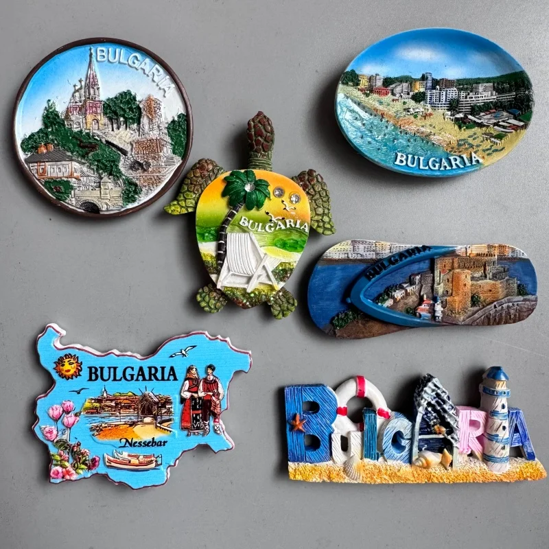 Europe Monaco Bulgaria Fridge Magnet Tourist Souvenir Refrigerator Magnets Sticker Imanes Para El Refrigerador Home Decor