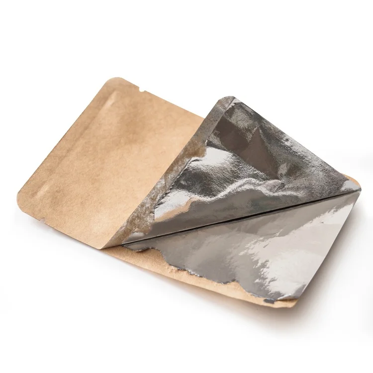 200PCS Kraft/White Paper Open Top Bag DIY Coffee Tea Powder Soap Chocolate Candy Spice Heat Sealing Customize Packaging Pouches