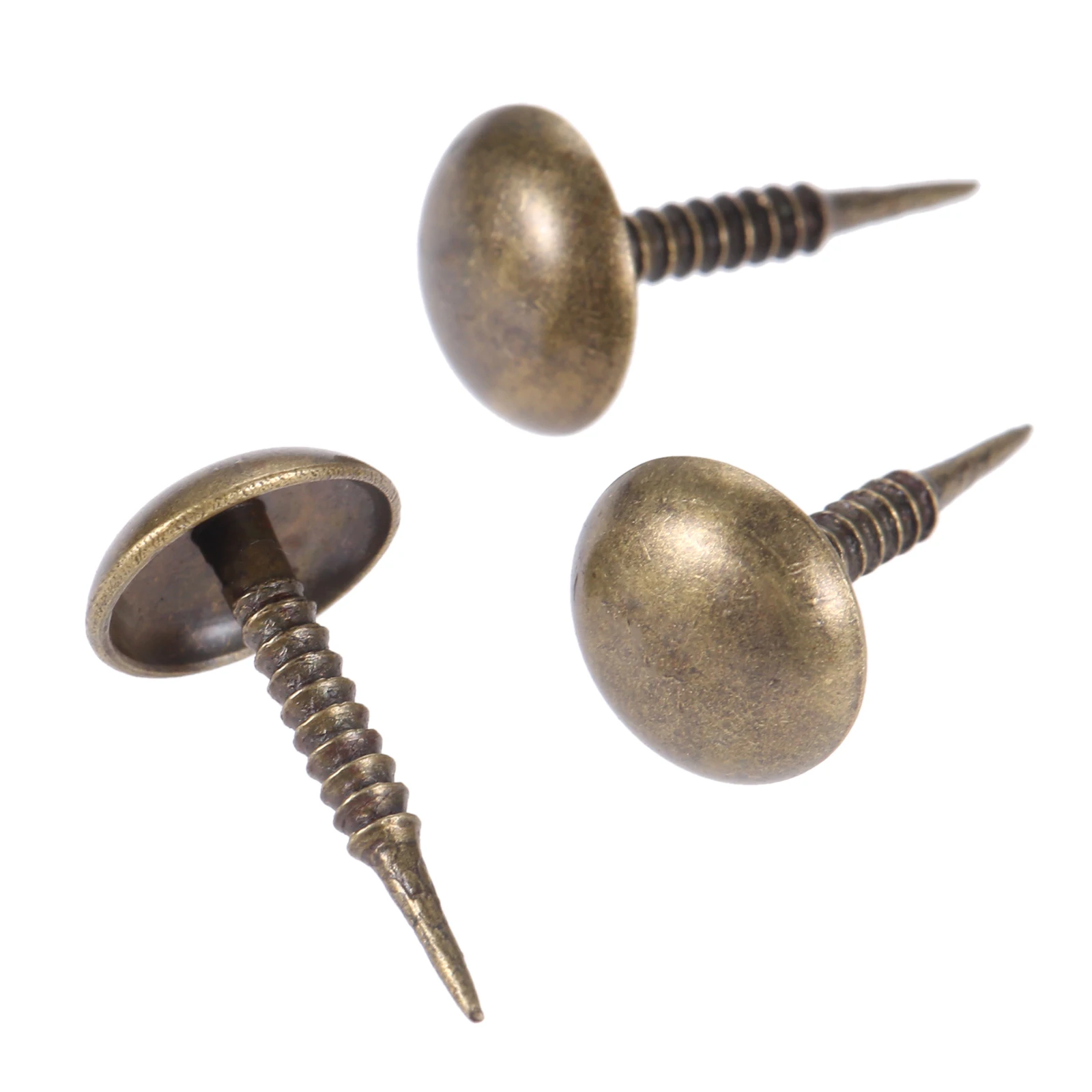 100Pcs Antique Bronze Zinc Alloy Nail Jewelry Wood Box Sofa Furniture Tack Stud Pushpin Doornail Furniture Hardware Decor 8*15mm