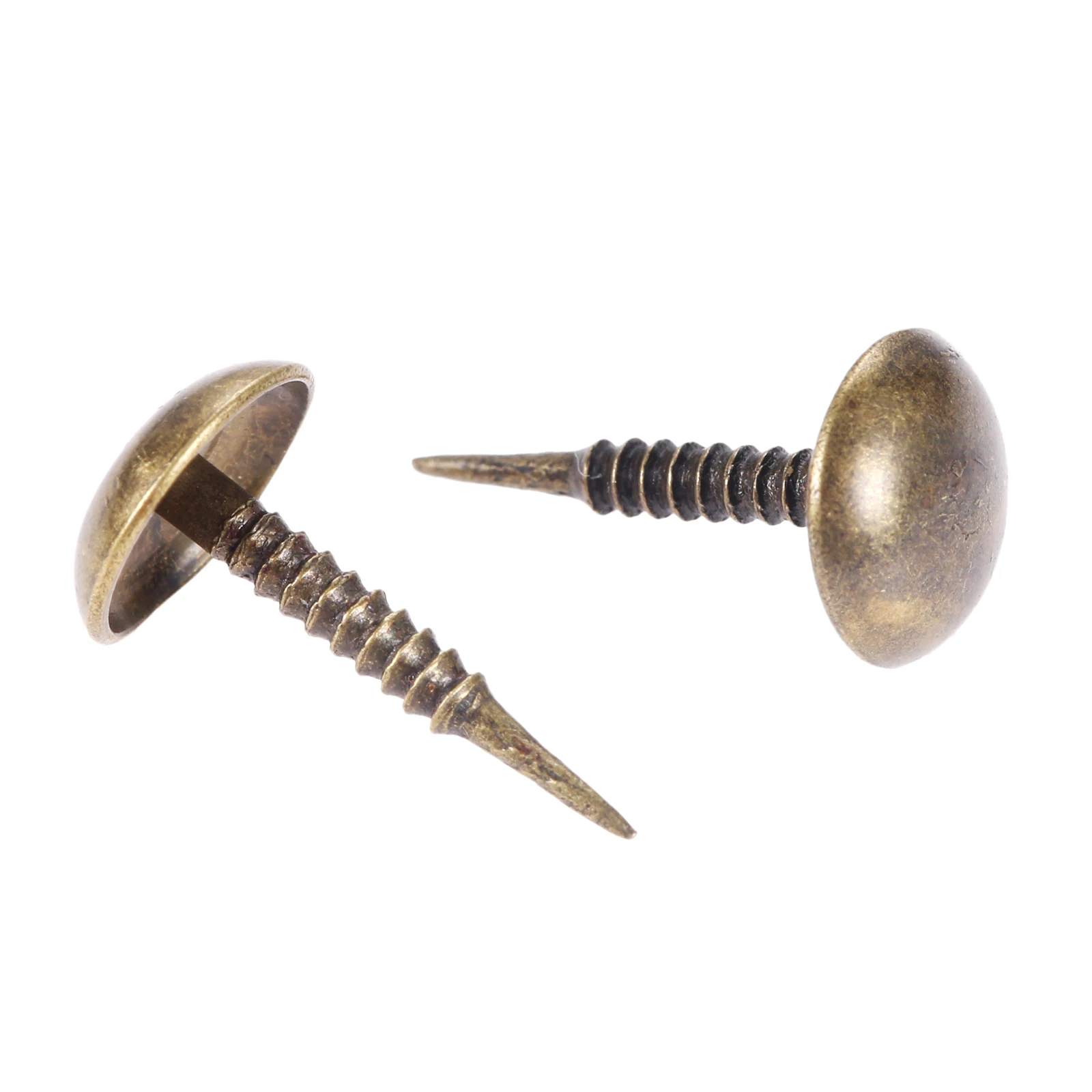 100Pcs Antique Bronze Zinc Alloy Nail Jewelry Wood Box Sofa Furniture Tack Stud Pushpin Doornail Furniture Hardware Decor 8*15mm