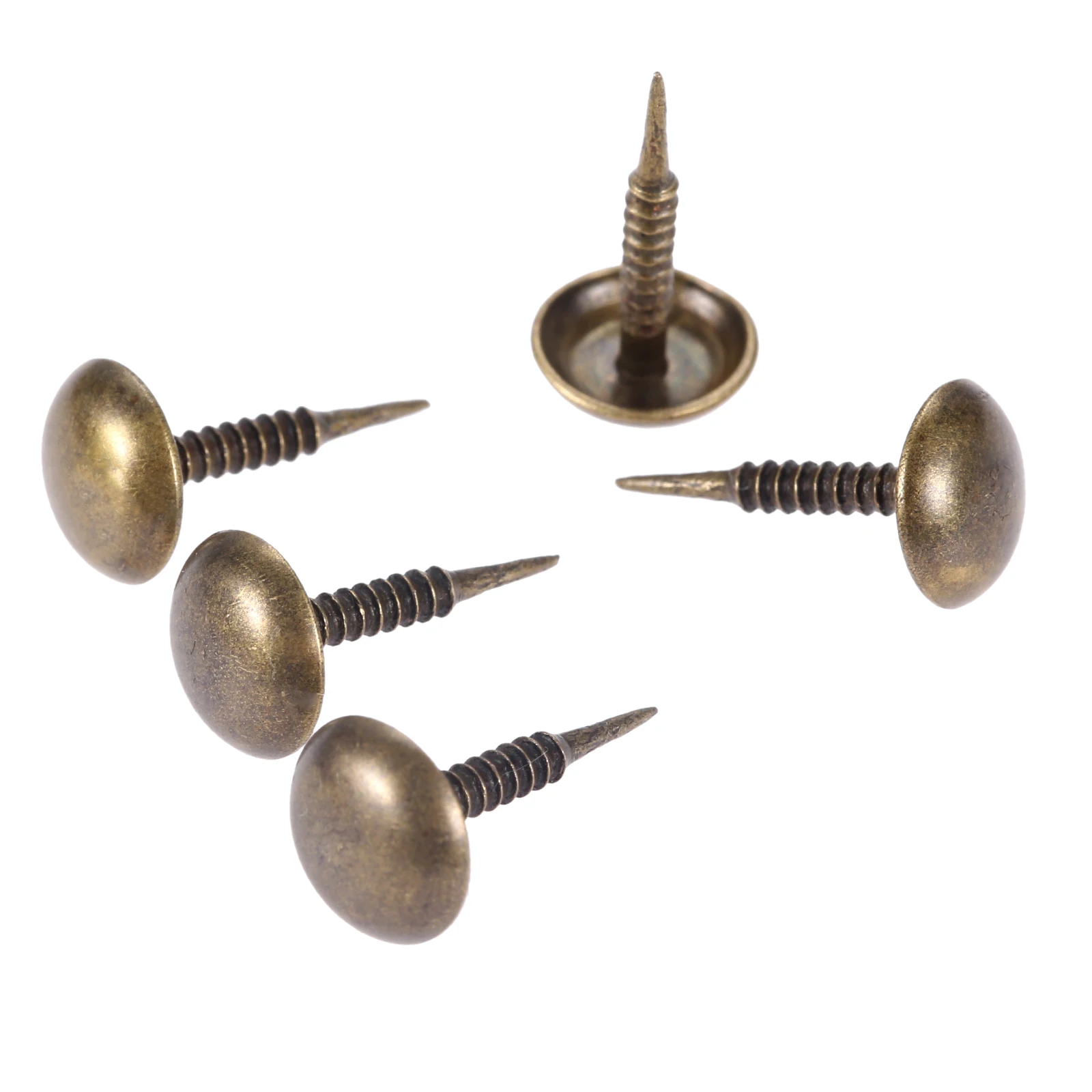 100Pcs Antique Bronze Zinc Alloy Nail Jewelry Wood Box Sofa Furniture Tack Stud Pushpin Doornail Furniture Hardware Decor 8*15mm