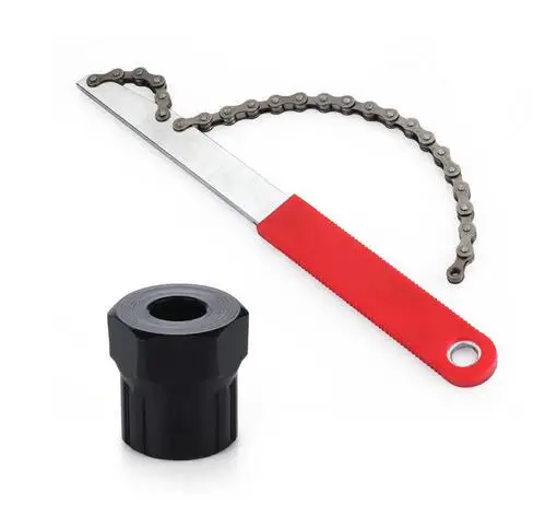 High Quality Bicycle Freewheel Disassembly Wrench Chain Whip Cassette Sprocket Remover Tool Chain Wrench Portable