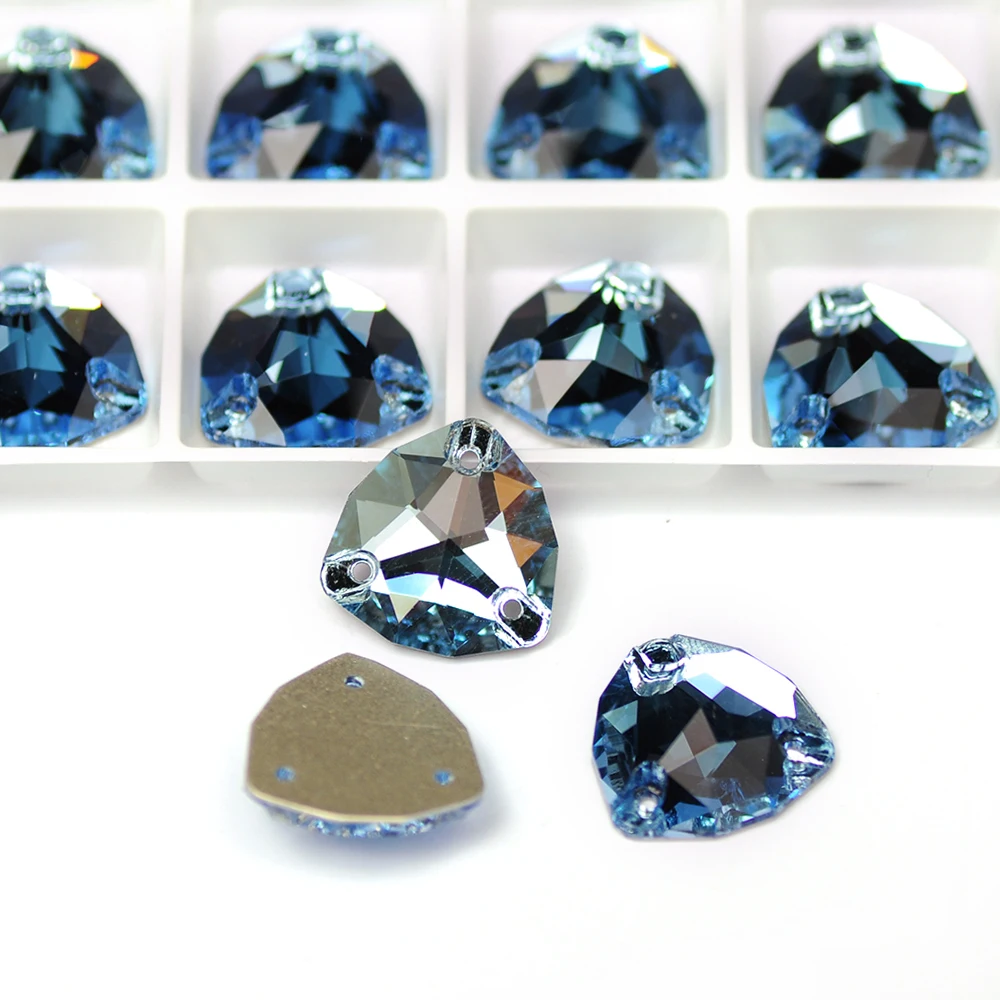 Mix Colors Crystal Trilliant Strass Sew on Stones K9 Glass Crystal Craft Sewing Rhinestones for Wedding Dresses Decoration