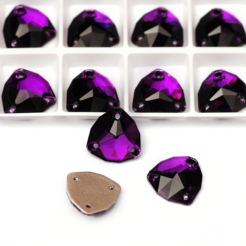 Mix Colors Crystal Trilliant Strass Sew on Stones K9 Glass Crystal Craft Sewing Rhinestones for Wedding Dresses Decoration