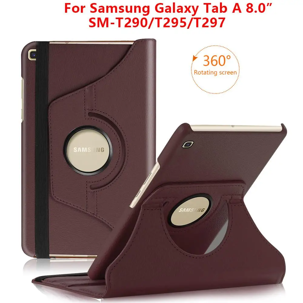 For Samsung Galaxy Tab A 8.0inch 2019 T290 T295 T297 360 Degree Rotating Stand Holder Tablet Cover Protective Shell For SM-T295