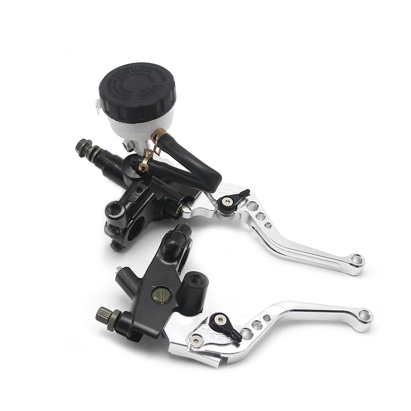Alconstar-7/8" 22mm Motorcycle Brake Universal CNC Clutch Levers Master Cylinder Reservoir Set For Honda Suzuki Kawasaki Yamaha
