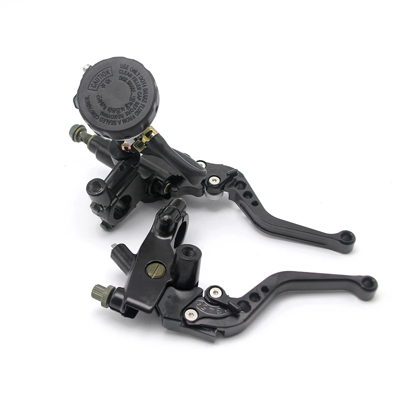 Alconstar-7/8" 22mm Motorcycle Brake Universal CNC Clutch Levers Master Cylinder Reservoir Set For Honda Suzuki Kawasaki Yamaha